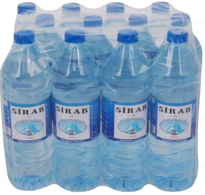 Вода мінеральна Sirab негазована, природна столова, 12*1 л
