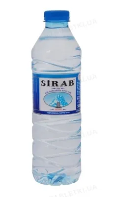 Вода мінеральна Sirab негазована, природна столова, 0,5 л