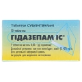 Гидазепам IC таблетки сублингв. по 0.05 г №10