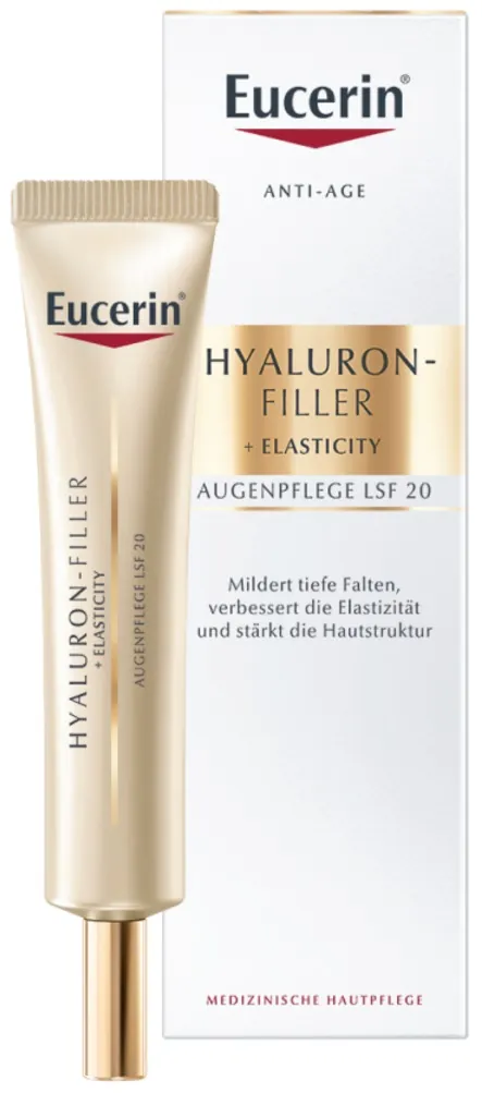 Крем для шкіри навколо очей Eucerin Hyaluron-Filler + Elasticity SPF20 антивіковий (83531), 15 мл