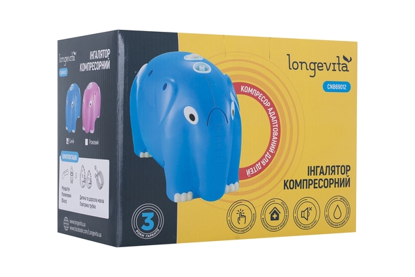 Інгалятор Longevita CNB69012 Blue компресорний