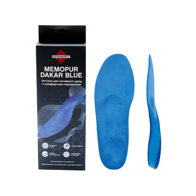 Устілки ортопедичні Spannrit Memopur Dakar Blue, розмір 39