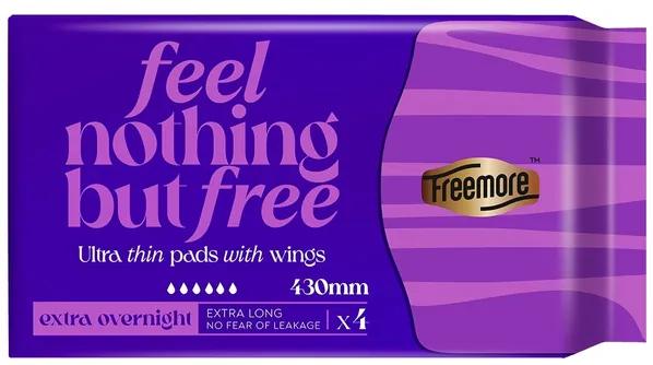 Прокладки гігієнічні Freemore ультратонкі подовжені нічні 430 мм, 4 шт