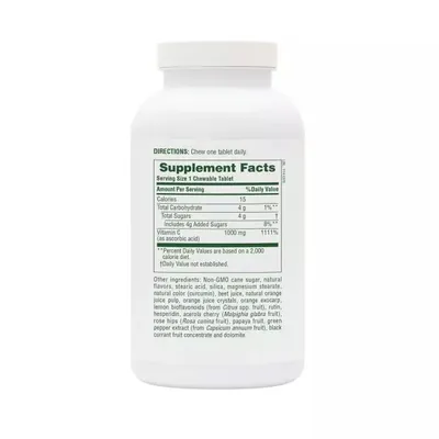 Вітамін С Nature's Plus Orange Juice Vitamin C 1000 мг жувальні таблетки №60