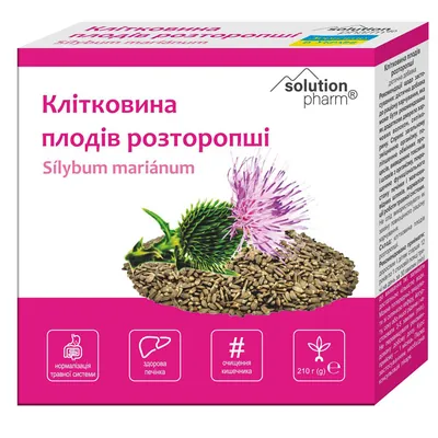 Клітковина Плодів розторопші Solution Pharm по 210 г у пач.