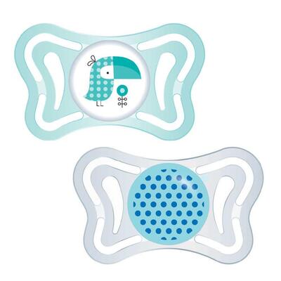 Пустышка силиконовая Chicco Physio Light (71031.21), от 2 до 6 месяцев, для мальчиков, 2 шт