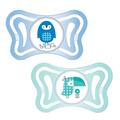 Пустышка силиконовая Chicco Physio Light (71031.21), от 2 до 6 месяцев, для мальчиков, 2 шт