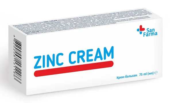 Крем-бальзам San Farma Zinc Cream, 75 мл