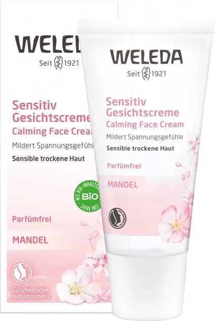 Крем для обличчя Weleda Sensitiv Мигдаль заспокійливий зволожуючий для чутливої шкіри, 30 мл