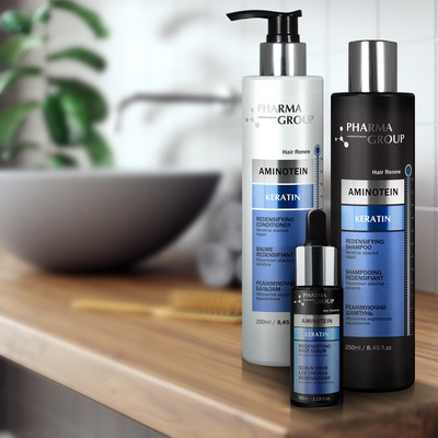 Бальзам для волос Pharma Group Laboratories Aminotein+Keratin реанимирующий, 250 мл