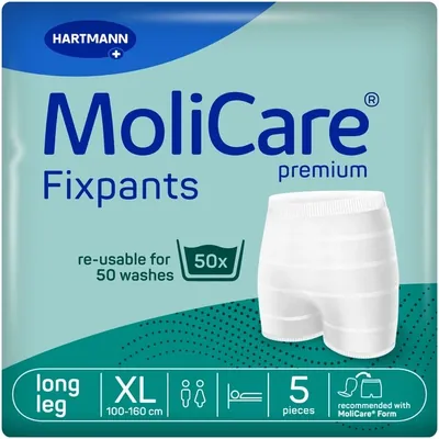 Штанці сітчасті MoliCare Premium Fixpants для фіксації прокладок, подовжені, розмір XL №5