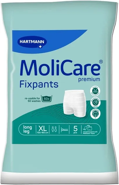 Штанці сітчасті MoliCare Premium Fixpants для фіксації прокладок, подовжені, розмір XL №5