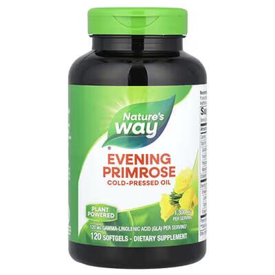 Масло примули вечерней Nature's Way Evening Primrose 1300 мг, 120 гелевых капсул