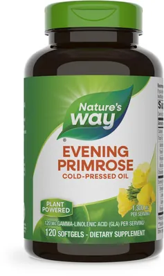 Олія примули вечірньої Nature's Way Evening Primrose 1300 мг, 120 м'яких капсул