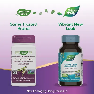 Оливи листя екстракт Nature's Way Olive Leaf Premium Extract, 60 веганських капсул