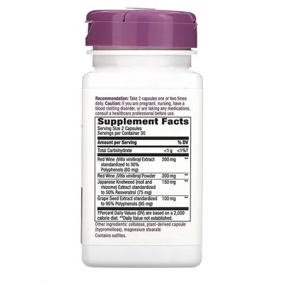 Ресвератрол Nature's Way Resveratrol, 60 капсул