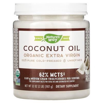 Кокосова олія екстра Nature's Way Coconut Oil органік, 907 г
