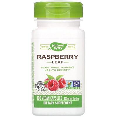 Красной малины листья Nature's Way Red Raspberry 900 мг, 100 капсул