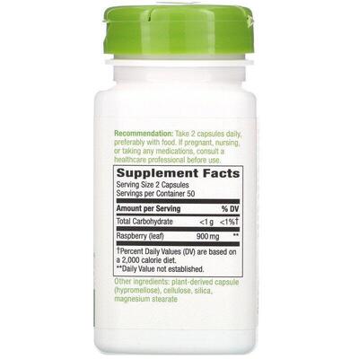 Красной малины листья Nature's Way Red Raspberry 900 мг, 100 капсул