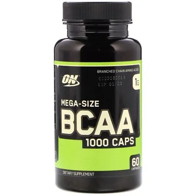 Амінокислота Optimum Nutrition BCAA 1000 Mega-Size, 60 капсул
