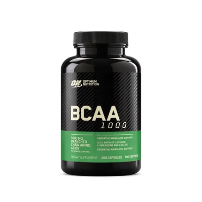 Амінокислота Optimum Nutrition BCAA 1000 Mega-Size, 200 капсул