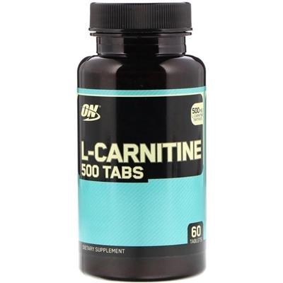 Жиросжигатель Optimum Nutrition L-Carnitine (Карнитин) 500, 60 таблеток