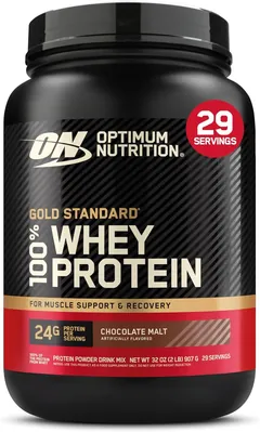 Протеїн сироватковий змішаний Optimum Nutrition Gold Standard 100% Whey, шоколадний солод, 907 г