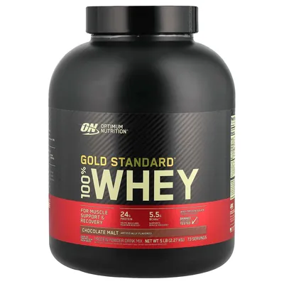 Протеїн сироватковий змішаний Optimum Nutrition Gold Standard 100% Whey, шоколадний солод, 2,27 кг