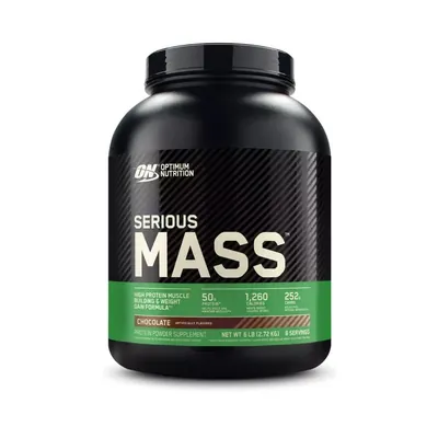 Гейнер Optimum Nutrition Serious Mass, шоколад, 2,72 кг