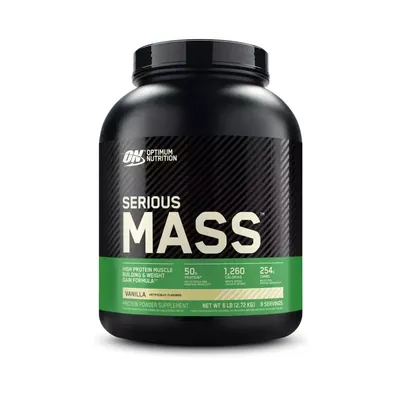 Гейнер Optimum Nutrition Serious Mass, ваніль, 2,72 кг
