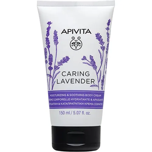 Крем для тіла Apivita Caring Lavender зволожуючий і заспокійливий, 150 мл
