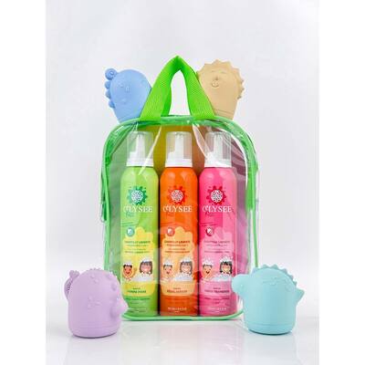 Набор O'lysee детских пенок 3в1 для купания + игрушка