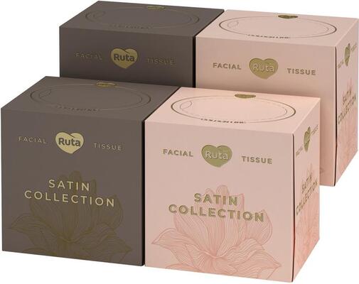 Салфетки косметические Ruta Satin Collection двухслойные, 80 шт