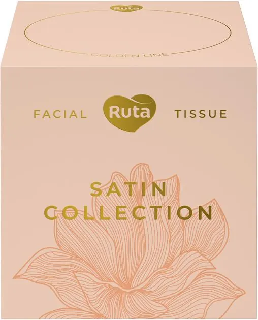 Серветки косметичні Ruta Satin Collection двошарові, 80 шт