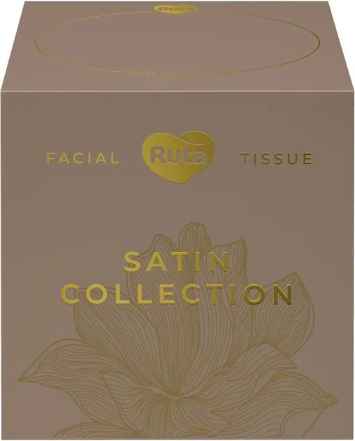 Серветки косметичні Ruta Satin Collection двошарові, 80 шт