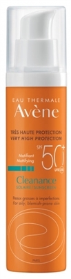 Флюид cолнцезащитный Avene SPF50+ Cleanance для жирной и проблемной кожи, 50 мл