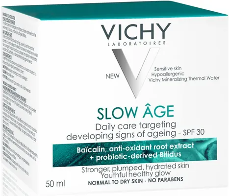 Крем-догляд для обличчя Vichy Slow Age SPF30 щоденний проти ознак старіння, 50 мл