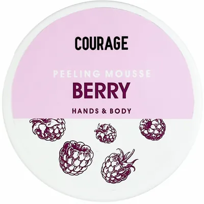 Пілінг-мус для тіла Courage ягода, 300 мл