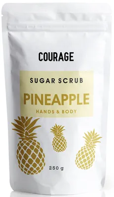 Скраб для тіла Courage Pineapple цукровий ананас, 250 г