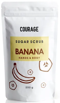 Скраб для тіла Courage Вanana цукровий банан, 250 г