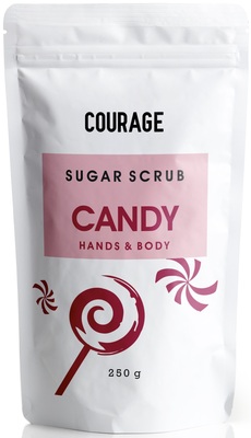 Скраб для тіла Courage цукровий цукерка, 250 г