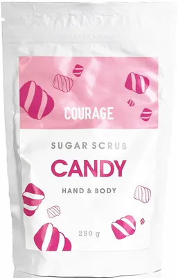 Скраб для тіла Courage Candy цукровий цукерка, 250 г