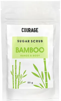 Скраб для тіла Courage Bamboo цукровий mini бамбук, 50 г