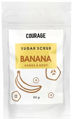 Скраб для тіла Courage Вanana цукровий mini банан, 50 г