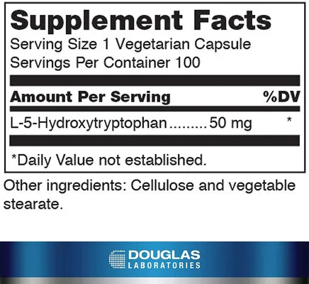 5-НТР Douglas Laboratories 5-HTP 50 мг, 100 капсул