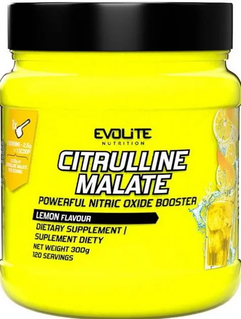 Цитрулін малат Evolite Nutrition Citrulline Malate лимон, 300 г