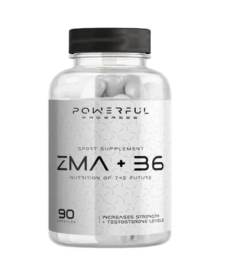Комплекс ZMA та вітамін В6 Powerful Progress ZMA+B6, 90 капсул