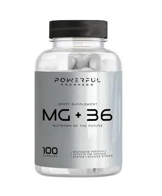 Магній та вітамін B6 Powerful Progress MG + B6, 100 капсул