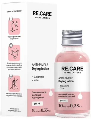 Засіб для обличчя Re.Care Anti-Pimple Drying Lotion локальний від прищів, 10 мл