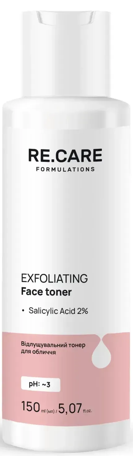 Тонер для обличчя Re.Care Exfoliating Face Toner відлущувальний, 150 мл
